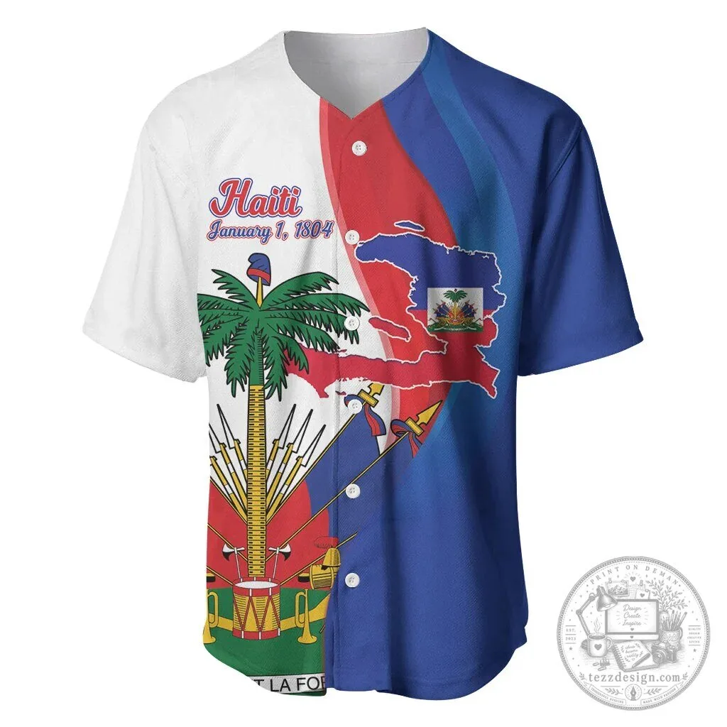 Haiti Independence Day January 1 1804 Baseball Jersey