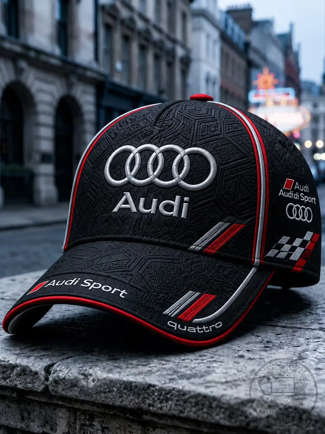 Audi Sport Quattro Racing Embroidered Adjustable Baseball Cap Hat