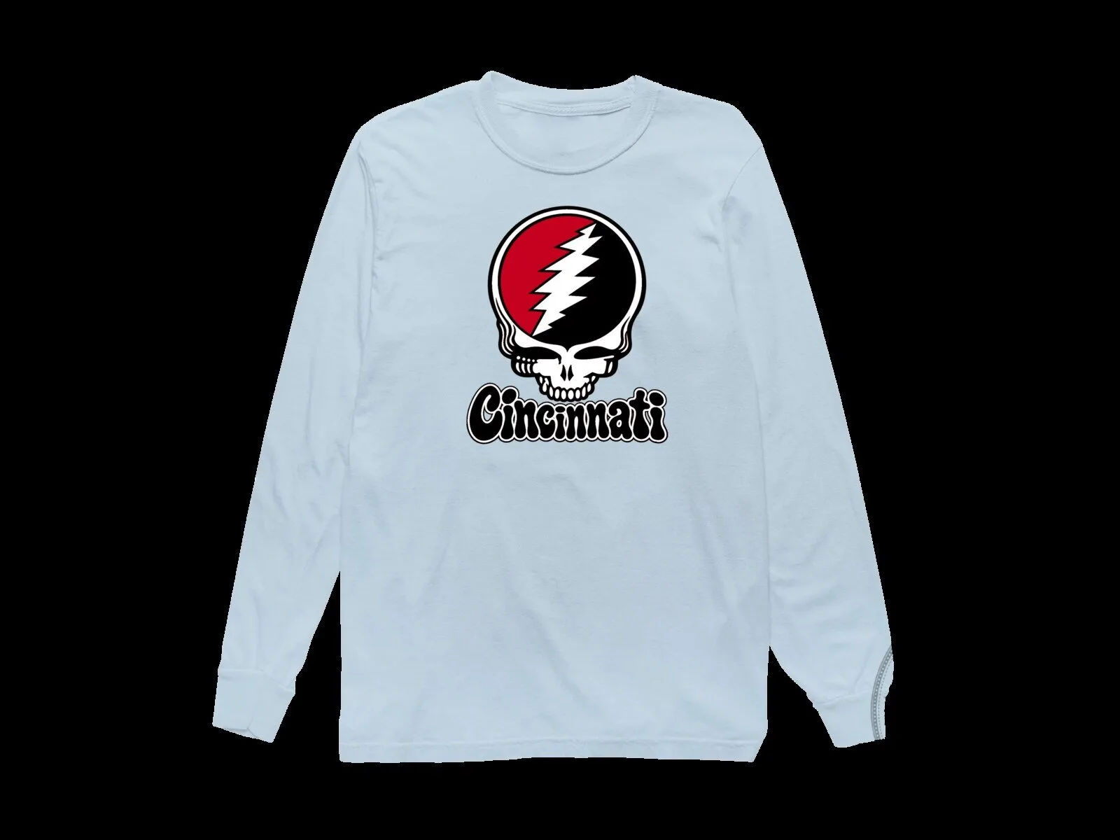 Cincinnati Grateful Dead Steal Your Face Skull Long-Sleeve T-Shirt 6 Cincinnati Grateful Dead Steal Your Face Skull Long-Sleeve T-Shirt