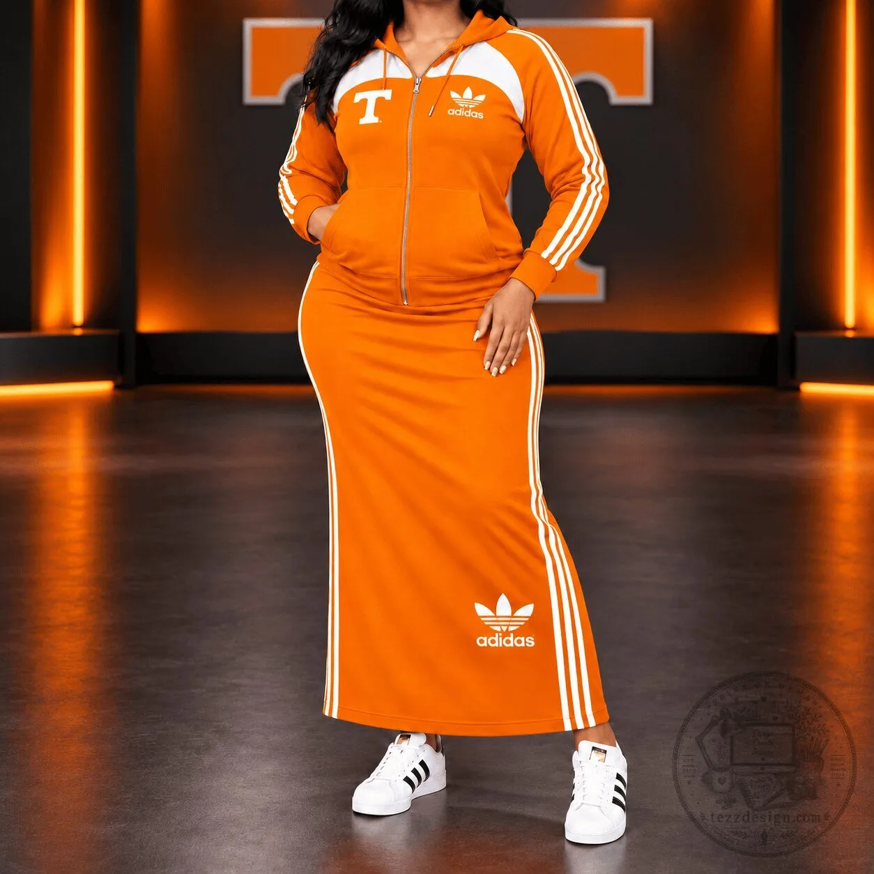 Tennessee Volunteers Adidas Orange Full Zip Hoodie