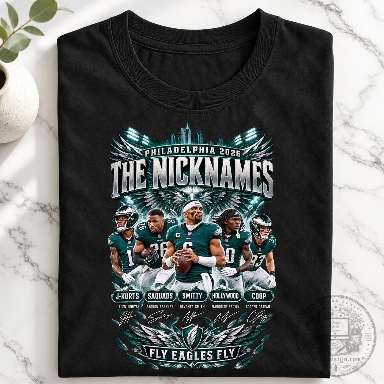 Philadelphia Eagles The Nicknames Jalen Hurts Saquon Barkley Devonta Smith T-Shirt