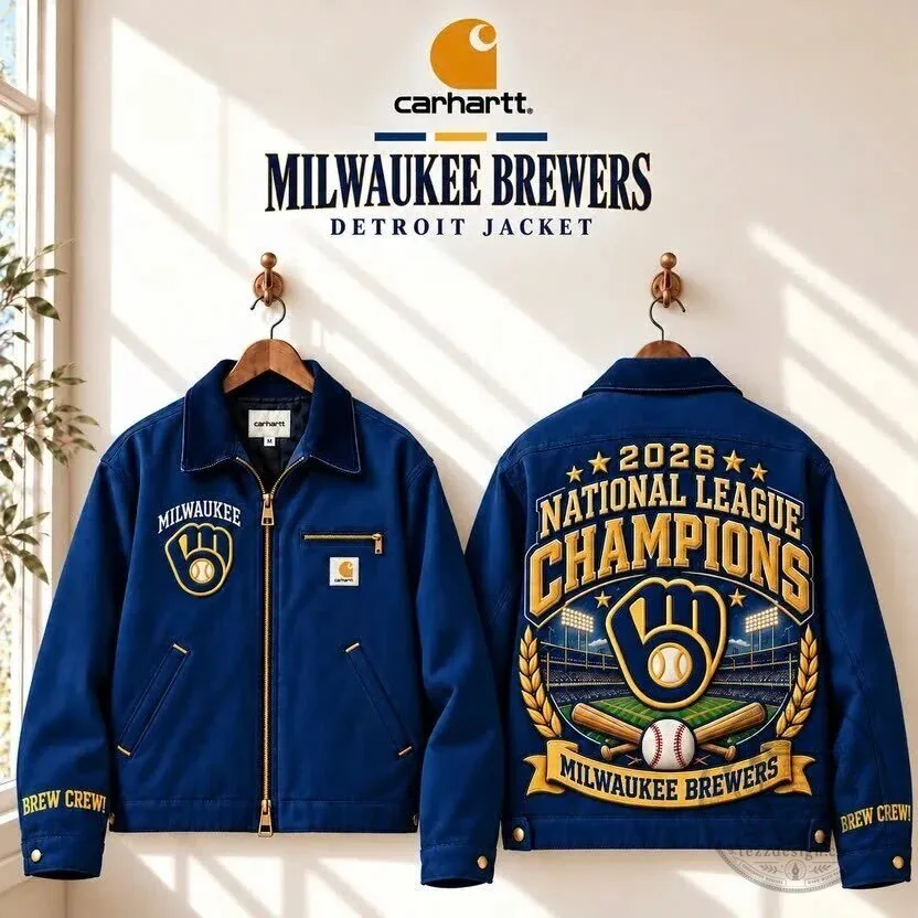 Milwaukee Brewers 2026 National League Champions Carhartt Detroit Jacket