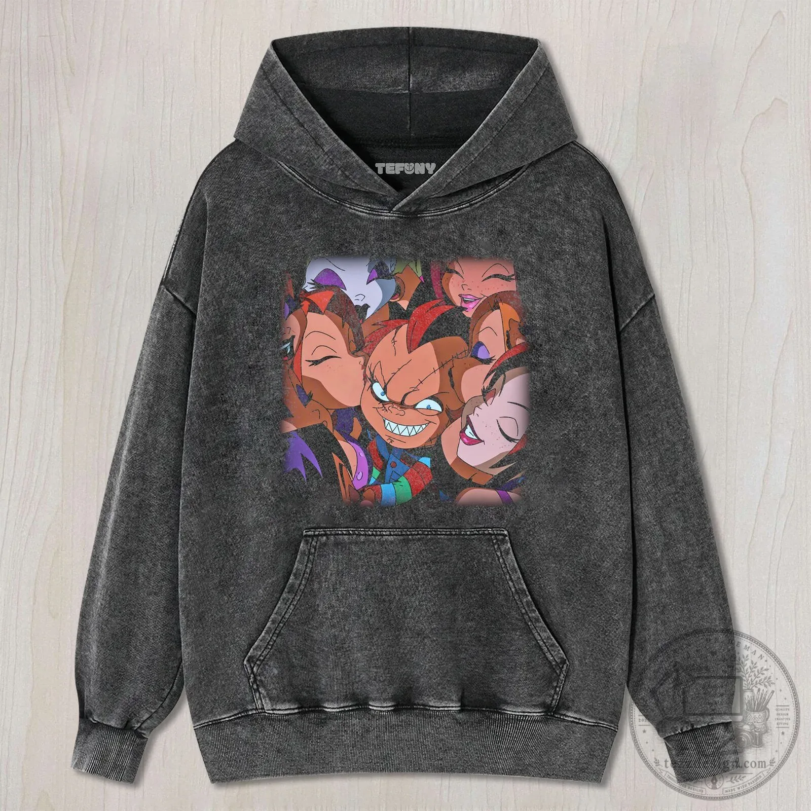 Chucky and Tiffany Valentine Kissing Cartoon Horror Movie T-Shirt 9 Chucky and Tiffany Valentine Kissing Cartoon Horror Movie T-Shirt