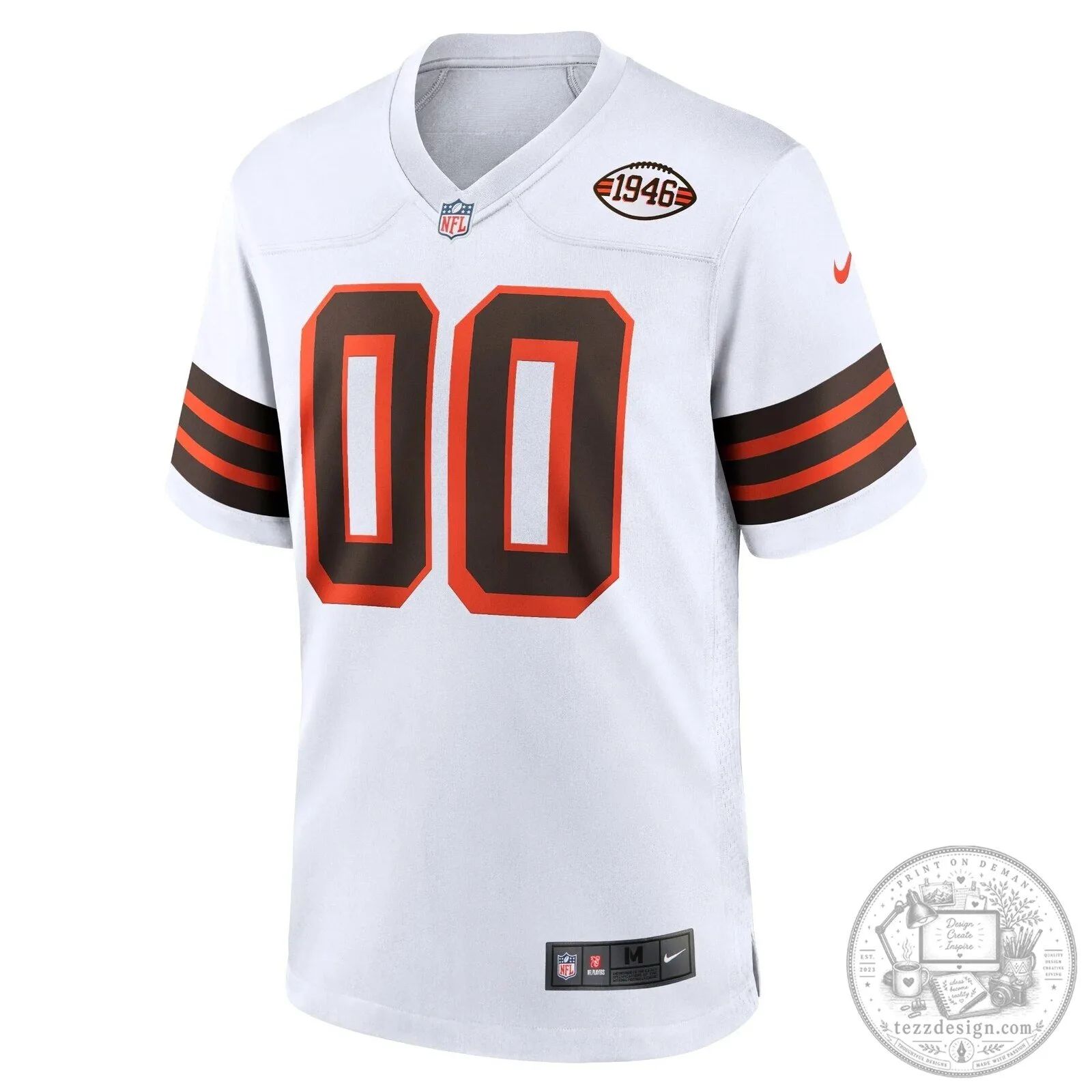 Cleveland Browns 1946 Collection Alternate Custom Football Jersey 5 Cleveland Browns 1946 Collection Alternate Custom Football Jersey