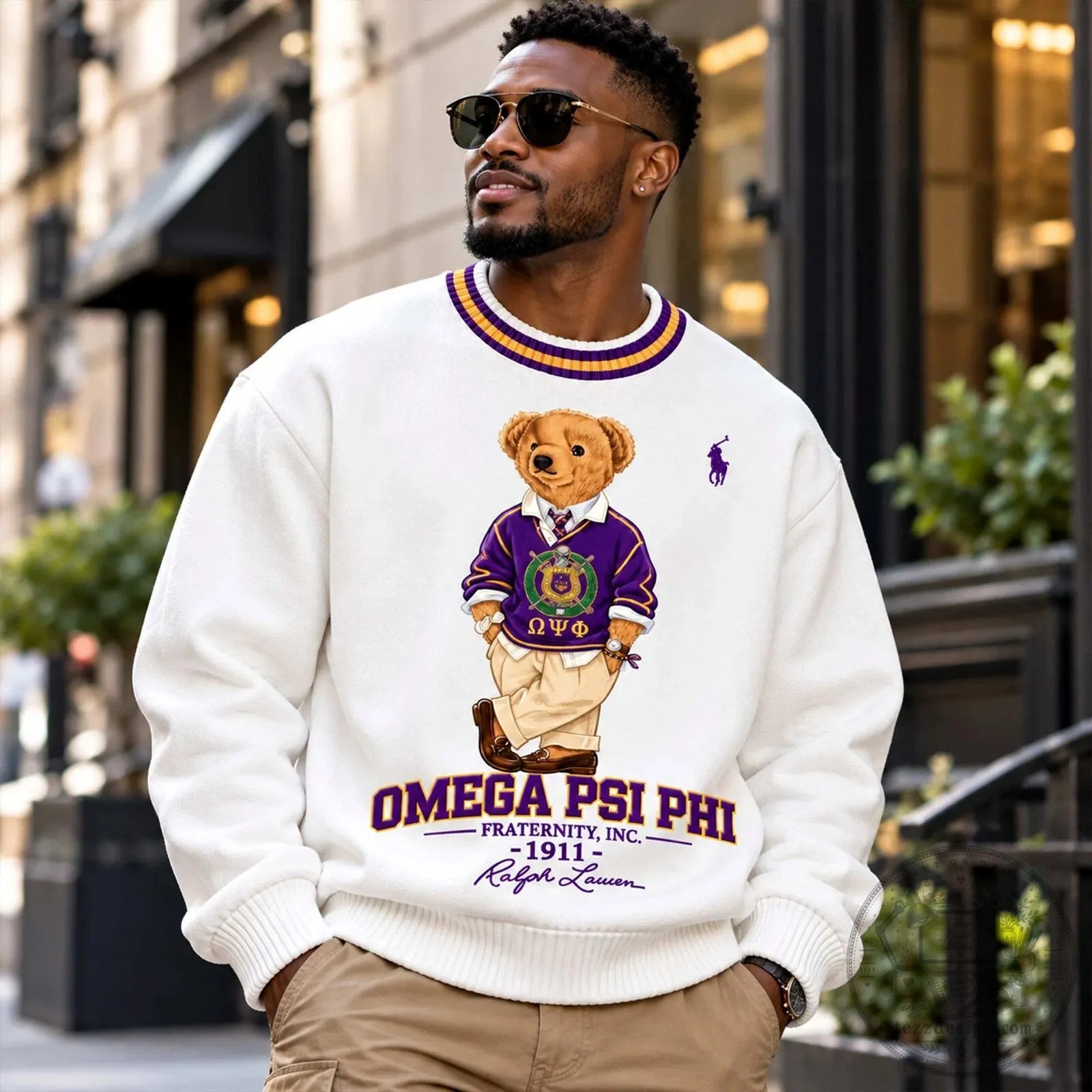 Omega Psi Phi Fraternity Polo Bear Ralph Lauren Sweatshirt 7 Omega Psi Phi Fraternity Polo Bear Ralph Lauren Sweatshirt